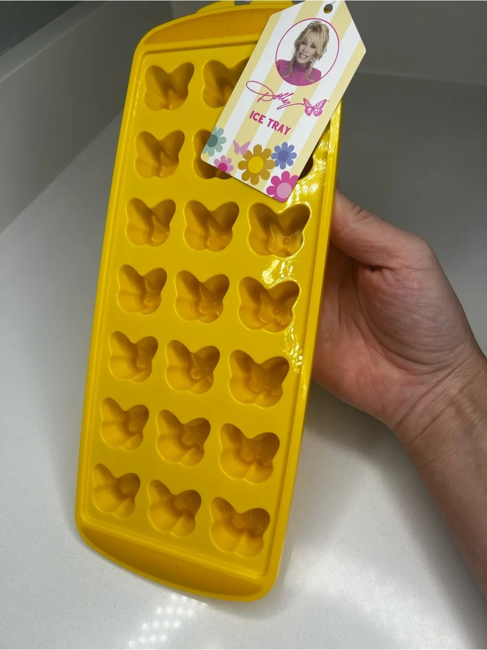 NWT Dolly Parton Yellow Butterfly Ice tray